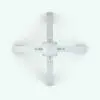 Antique Revit Coat Rack Family in top view and rendered in top view.