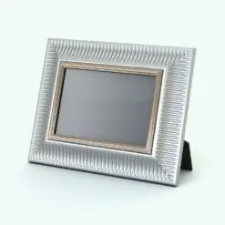 Classic Revit Picture Frame Family rendered in silver and gold colors.