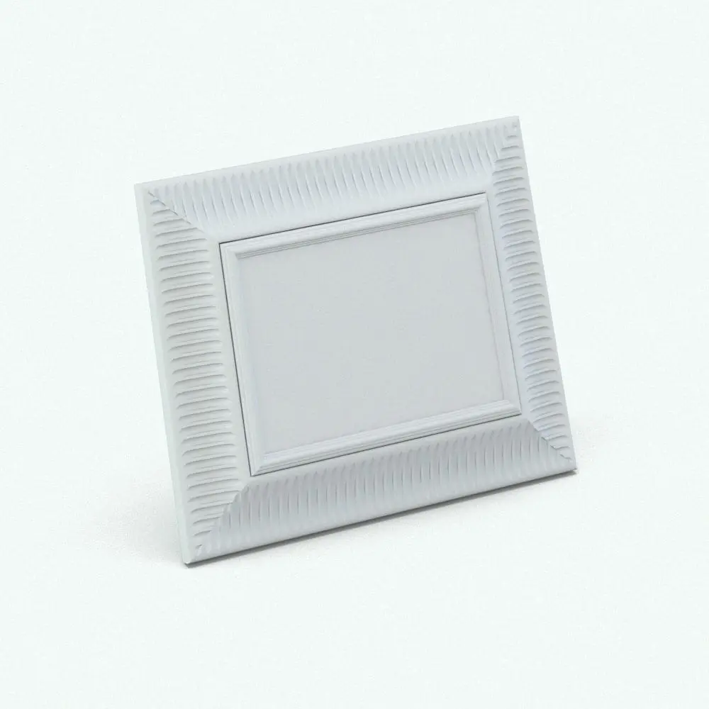 Revit Family / 3D Model - Classic Picture Frame Perspective Picture frame 3d Model family rendered in ambient occlusion mode.