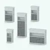 Standing Wine Rack Revit Family With Drawer in different parametric sizes.