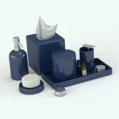 Elegant Bathroom Accessories Revit Family rendered in Vray within Revit. Add it to your bathroom designs for a polished look.