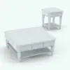 Classic Order Side and Coffee Table Revit Furniture Families. Rendered in AO, these families are a great mix of classic and modern.