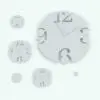 Carved Numbers Wall Clock Revit Family in different sizes to showcase its parametric behavior.
