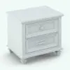 Revit Night stand family rendered in Ambient Occlusion.