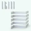 Simple Profile Revit Wall Sweep - Baseboards Pack 1 in cross-section and 3D views rendered in ambient occlusion mode.