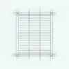 Classic Pergola Revit Family in top view and rendered in ambient occlusion mode.