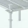 Detail of the top corners of the classic pergola.