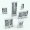 Sliding Doors Revit Bookshelf Family in different parametric sizes.