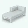 Top boards chaise lounge Revit family, which is part of the Top Boards Outdoor Furniture Revit Families Set.