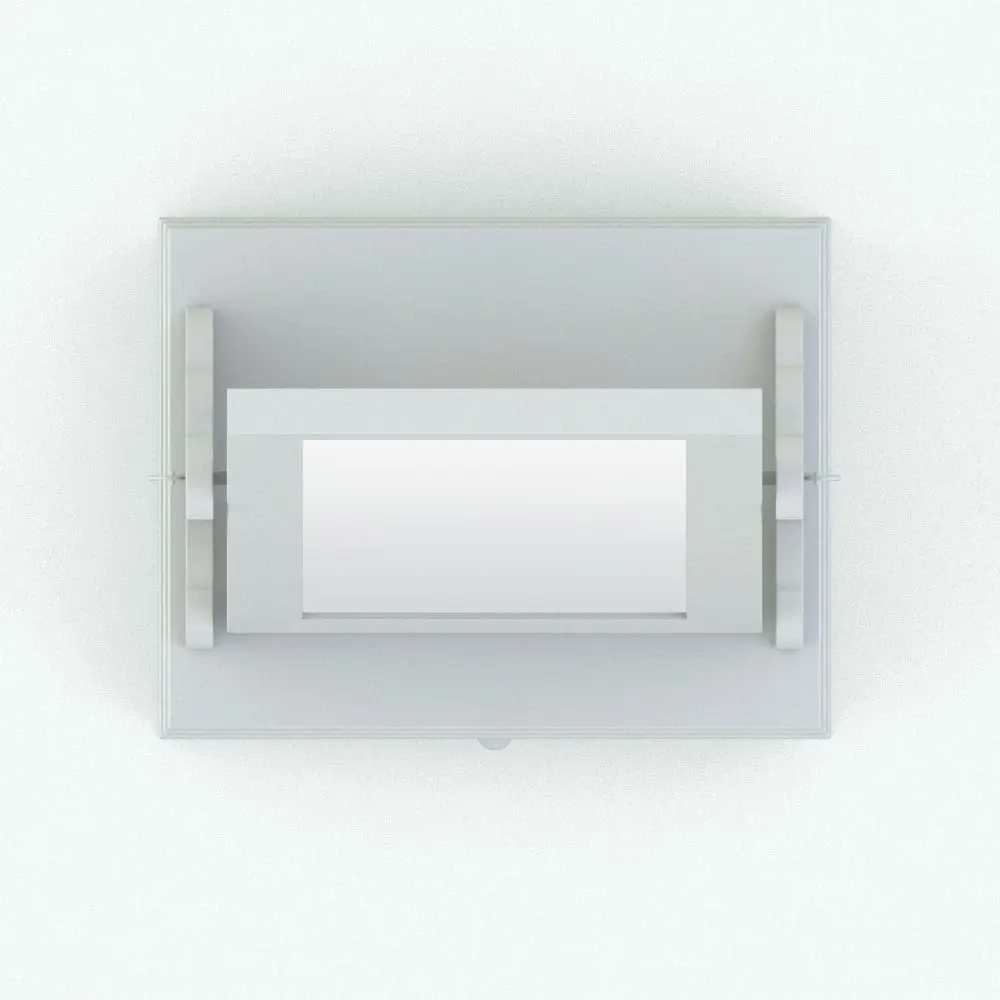 Revit Family / 3D Model - Standing Mirror With Drawer Top View Standing Revit Mirror Family With Drawer in top view.