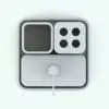 Bathroom Accessories Revit Family Pack 2 in top view. You can turn on/off each of the objects to create your own arrangments.
