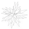 Agave plant AutoCAD block in top view.