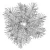 Areca palm AutoCAD block in top view.