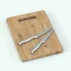 3D Bamboo Boards Revit Kitchen Accessories Family rendered in bamboo wood and stainless steel knives. This Revit family is fully parametric and ready to be rendered in your projects.