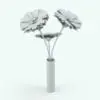 Barberton Daisy Revit Flowers Family in 3D and rendered without any materials to see the details better. This Revit family is fully parametric, easy to use and ready to render. Just load it into your project, select the size and hit the render button. Ideal for interior or exterior design projects, all our Revit plants are created with a hybrid technology that allows they to look realistic in any setting. Additionally, all our Revit plants include 3D Max, AutoCAD and Vray version so you can use them in different platforms.