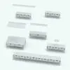 Bench/Boxes Storage Rack Revit Family in different sizes and configurations to show its parametric flexibility. Use the Revit bench and ledge together or independently so you can have more options to play with. Additionally, you can configure the number of boxes under the Revit bench for added customization. Don't wait any longer and get this Bench/Boxes Storage Rack Revit Family today.