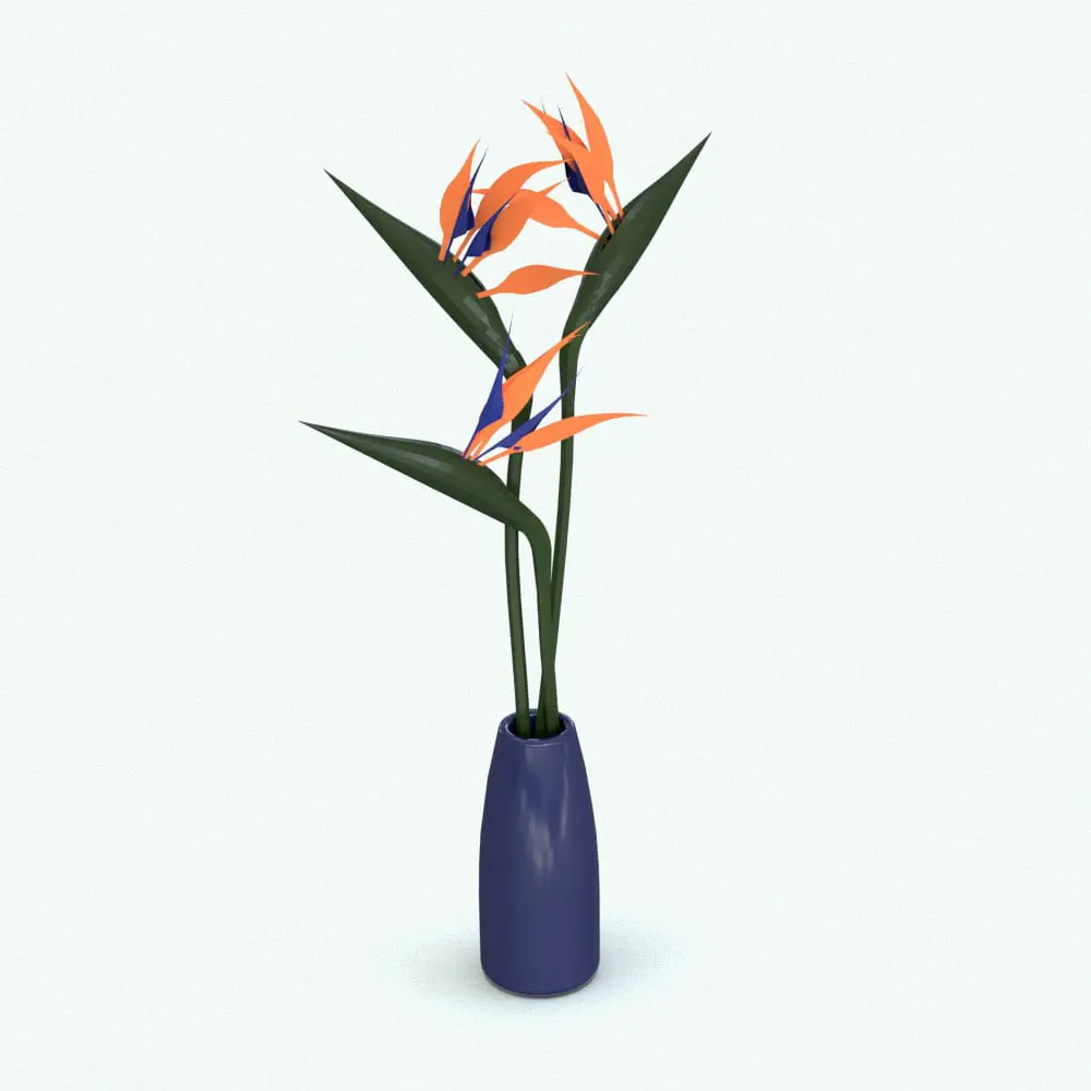 Revit Family / 3D Model - Bird of Paradise Rendered in Revit Bird of Paradise Revit Flowers Family rendered in Revit (no plugins). Ideal to add a touch of tropical elegance into your interior design projects, these Revit flowers will elevate your 3D renderings to new heights.