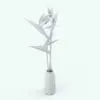 Bird of Paradise Revit Flowers Family in 3D and rendered without any materials (ambient occlusion style) to showcase the details better. This Revit family also includes other file formats so you can use it in other programs like 3D Max, Maya, AutoCAD and more. Don't let this opportunity pass and get this Bird of Paradise Revit Flowers Family now!