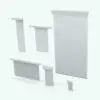 Revit Blinds With Top Molding in different sizes and configurations to showcase its parametric flexibility. Change the slats angle, the top moulding length, the blinds length and width and more to blend it seamlessly with your Revit project. Don't let this opportunity go by and add this Revit Blinds With Top Molding family to your personal assets today.