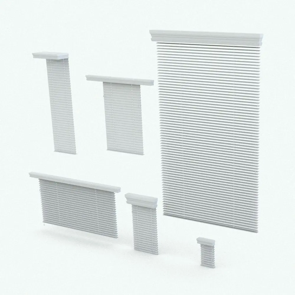 Revit Family / 3D Model - Revit Blinds With Top Molding Variations Revit Blinds With Top Molding in different sizes and configurations to showcase its parametric flexibility. Change the slats angle, the top moulding length, the blinds length and width and more to blend it seamlessly with your Revit project. Don't let this opportunity go by and add this Revit Blinds With Top Molding family to your personal assets today.