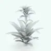 Bromeliad Revit Plant Family in 3D and rendered in black and white (ambient occlusion style) to showcase the details better. Ideal for interior or exterior design projects, all our Revit plants are created with a hybrid technology that allows they to look realistic in any setting. Additionally, all our Revit plants include 3D Max, AutoCAD and Vray version so you can use them in different platforms.