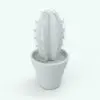 Cactus Revit Plant Family in 3D and rendered in black and white (ambient occlusion style) to show the shapes better. This Revit family is fully parametric, easy to use and ready to render. Just load it into your Revit project, select the size and hit the render button for instant results. Don't wait any longer and get this Cactus Revit Plant Family today.