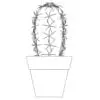 Revit Family / 3D Model - Cactus - Revit and AutoCAD Front View