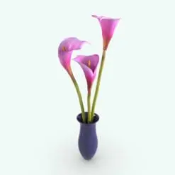 Calla Lilies Revit Flowers Family rendered in Vray inside of Revit. Ideal for interior design projects, these Revit flowers are created with a hybrid technology that allows they to look realistic in any setting. Additionally, all our Revit plants include 3D Max, AutoCAD and Vray version so you can use them in different platforms.