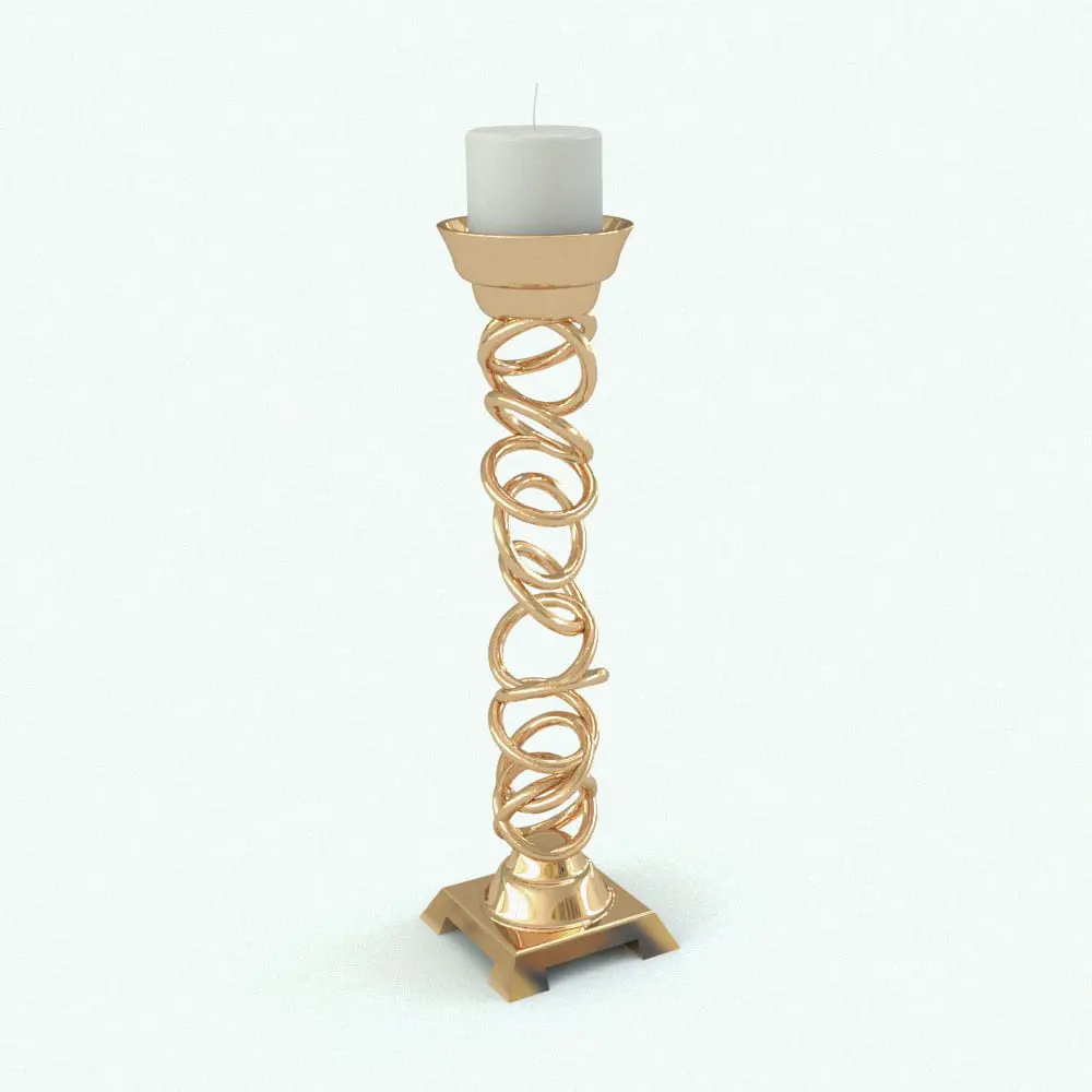 Revit Family / 3D Model - Candle Holder Rings Rendered in Revit 3D Candle Holder Rings Revit Decor Family rendered in gold material. This Revit family is fully parametric and easy to use in your projects.
