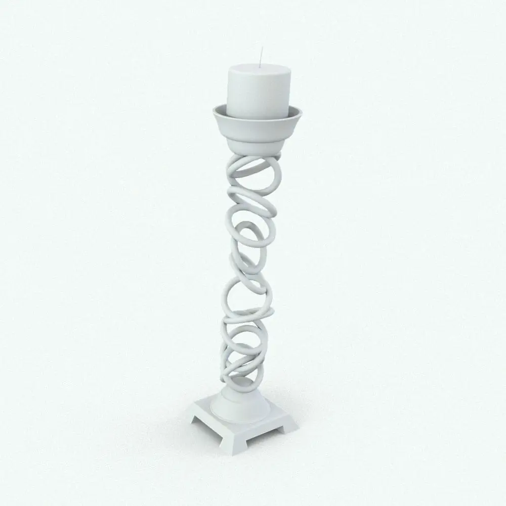 Revit Family / 3D Model - Candle Holder Rings Perspective Candle Holder Rings Revit Decor Family rendered in ambient occlusion mode. We have a lot of decoration Revit families, so make sure you take a look at our catalog.
