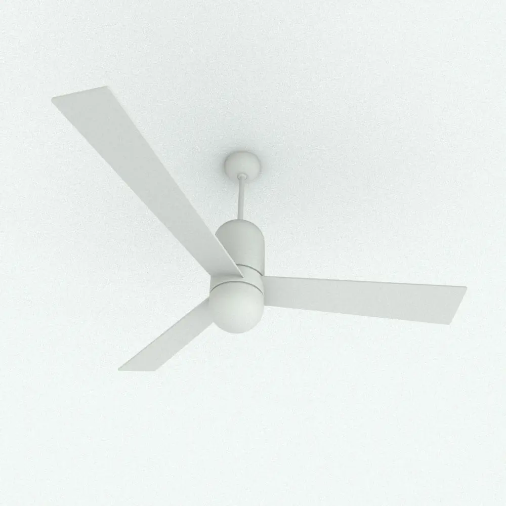 Revit Family / 3D Model - Minimalist Modern Revit Ceiling Fan Perspective 1 Minimalist Modern Revit Ceiling Fan in 3D and rendered without any materials to showcase the shapes better. Ideal for living rooms, bedrooms, hotels and more, this fully parametric, and easy to use Revit ceiling fan is the perfect complement to your Revit designs.