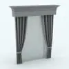 Classic Curtain Revit Family rendered in 3D with a gray textured fabric material and a semi-transparent back curtain. These Revit curtains are fully parametric, easy to use and ready to render. Just load them into your project, select the materials (or use the provided ones) and hit the render button for instant results. Don't wait any longer and add this Classic Curtain Revit Family to your cart today.