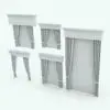 Classic Curtain Revit Family in different sizes and configurations to showcase its parametric flexibility. Ideal for living rooms, bedrooms, offices and more, this curtain Revit family will make your spaces look elegant and refined. Get it today and see for yourself.