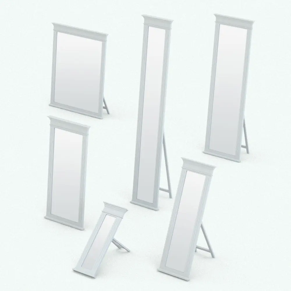 Revit Family / 3D Model - Classic Order Revit Mirror Family Variations Classic Order Revit Mirror Family in different sizes and configurations to showcase its parametric flexibility. Ideal for residential or commercial spaces, this Revit family will make your renders look cozier and more elegant. Get this Classic Order Revit Mirror Family now and see for yourself.