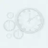 Roman Numerals Wall Clock Revit Family in different sizes to showcase its parametric flexibility.