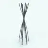 Revit Coat Rack Curves rendered in a dark color. This decoration Revit family is ideal for mud rooms, hallways, living rooms and more.