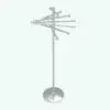 DNA Coat Rack Revit Family rendered in stainless steel material. This family is fully parametric.