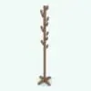 Leaves Coat Rack Revit Family rendered in light wood material. Fully parametric, this decoration Revit family is ideal for mud rooms, hallways, entryways and more.