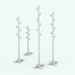 Leaves Coat Rack Revit Family | Blackbee3D
