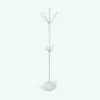 Radial Pegs Coat Rack Revit Family rendered without materials (ambient occlusion) to see the details better, but the family comes with preconfigured materials so you can just drop it in your project and render it.
