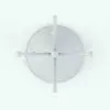 Radial Pegs Coat Rack Revit Family in top view and rendered without materials to see the details better.