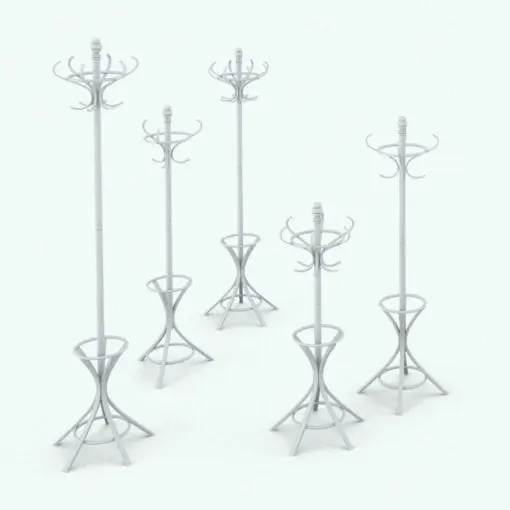 Traditional Coat Rack Revit Family | Blackbee3D