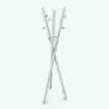 Tripod Coat Rack Revit Family rendered without materials to see details better. This family includes the material shown in the main image, but you can change it to create your own designs and color palettes.