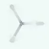 Waves Coat Rack Revit Family in top view and rendered in black and white (ambient occlusion) to see the details better. Use the provided Revit materials or substitute them with your own to create a more unique look.