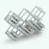 Crisscross Wine Rack Revit Family in a different 3D configuration. This rack is very flexible, and it can hole one bottle per space or multiple bottles per space as depicted here, which makes it quite versatile and appealing. Don't wait any longer and get this Crisscross Wine Rack Revit Family today.