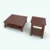 Crosses Side and Coffee Table Revit Families rendered in a cherry wood finish with metallic accents. These two families are fully parametric and they will blend seamlessly to any project size. Whether residential, office or hospitality projects, these Crosses Side and Coffee Table Revit Families are the perfect addition to modern interior design projects. Get them today and see for yourself.