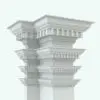 Classical Cornice Revit Family - Crown Molding 2 in different sizes to showcase the flexible parameters that it comes with. Ideal for commercial, residential or hospitality architectural designs, this Classical Cornice Revit Family is the perfect mix between elegance and modern!