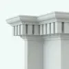 Line Based Family Revit Crown Molding rendered in black and white colors (ambient occlusion style) to showcase the details better. This molding, with beautiful dentils is the perfect addition to refined and elegant spaces. Get this Line Based Family Revit Crown Molding now and take your renders to the next level in a few clicks.