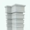 Greek Meander Line Based Revit Family in different sizes and rendered in black and white (ambient occlusion style) to showcase its parametric flexibility. Ideal for commercial, residential or hospitality architectural designs, this line based Revit family will enhance your renders in a few clicks.
