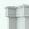 Greek Meander Line Based Revit Family Molding 4 rendered in black and white to see the details better. Ideal for elegant and refined architectural designs, whether interior or exterior, this Greek line based family Revit model is the perfect complement to your Revit designs.